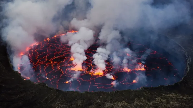 Mount Nyiragongo Volcano